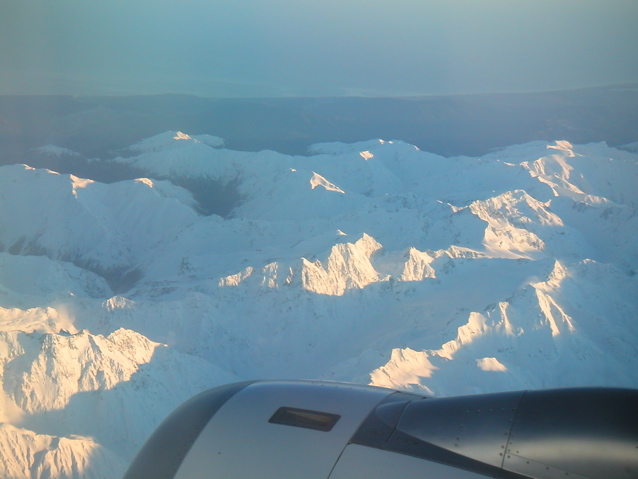 Flying over NZ's Southern Alps!