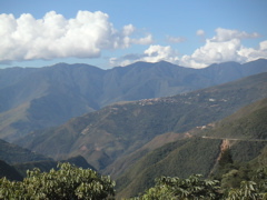 Coroico in the distance