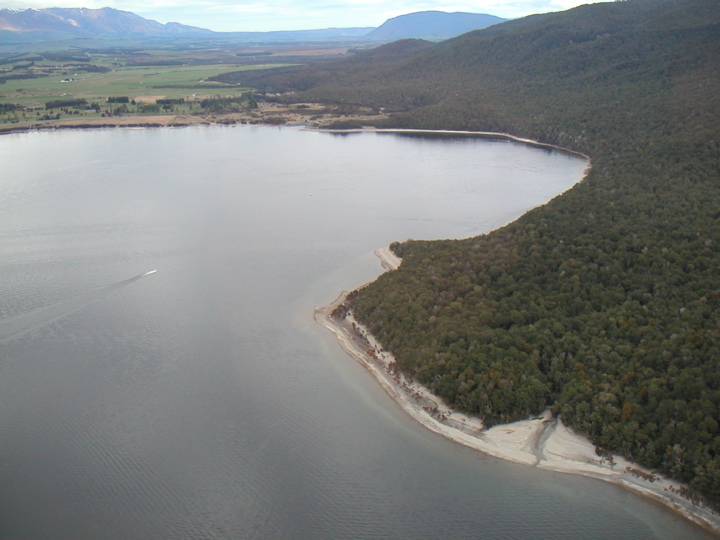 and finally back over Lake Te Anau.  It was crazy cool.