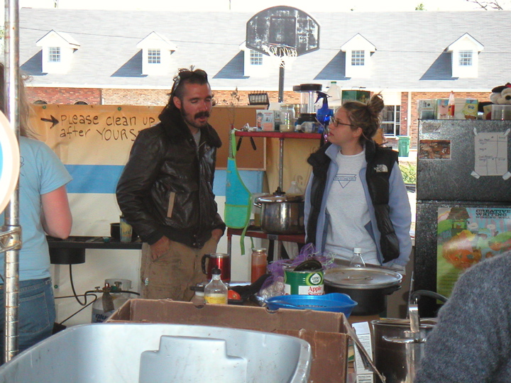 I spent the last day working in the kitchen with Dave, the volunteer "in charge" of cooking stuff.