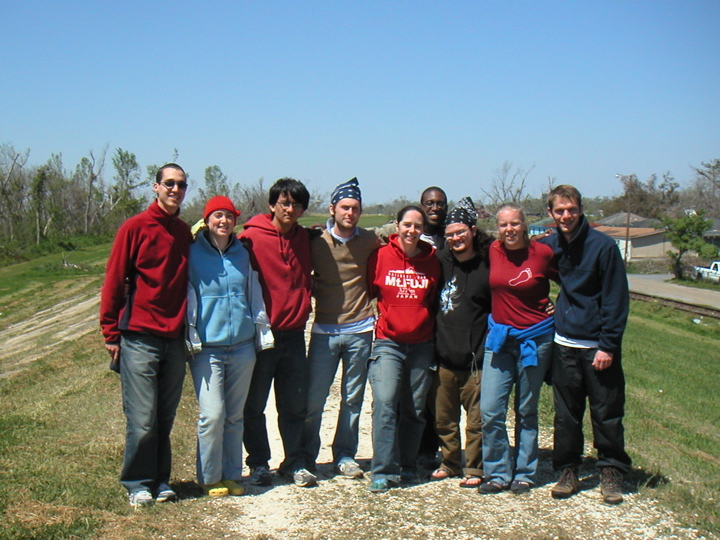 Some of the Williams group atop the levy: Robin, Alessandra, Dan, Nick, Leah, Joe, Tomio, Lisa, Tyler.  And that's that!  There are many more interesting aspects of the trip that I didn't cover in these captions, which I will tell you about if you ask.