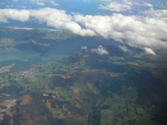 Goodbye, Dunedin... I flew out on Nov 10.  Most of Dunedin is under the clouds in the upper right.