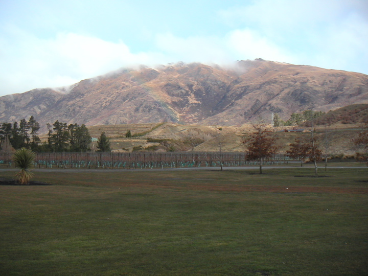 ...wineries and mountains (and check out the rainbow just left of center)...