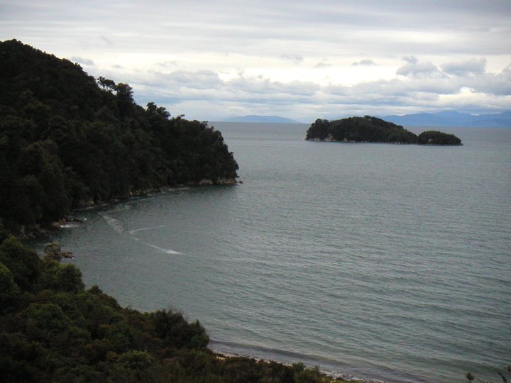 The trail mostly stayed a ways above the beach, so we got several vantage points like this one.